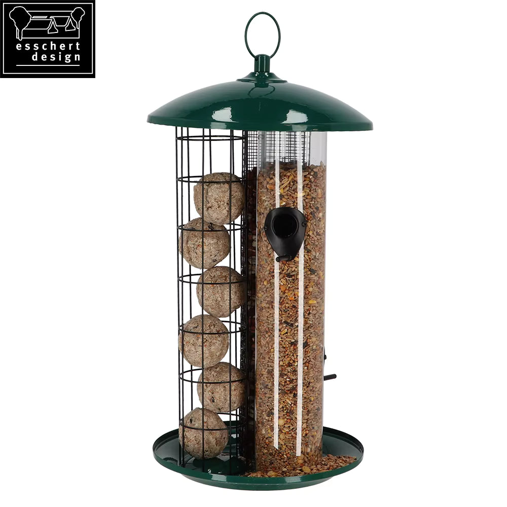 ESSCHERT DESIGN USA HIGH VOLUME TRIPLE BIRD FEEDER - Decor HOME DECOR
