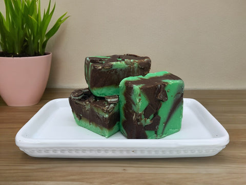 Mint Chocolate Swirl Fudge