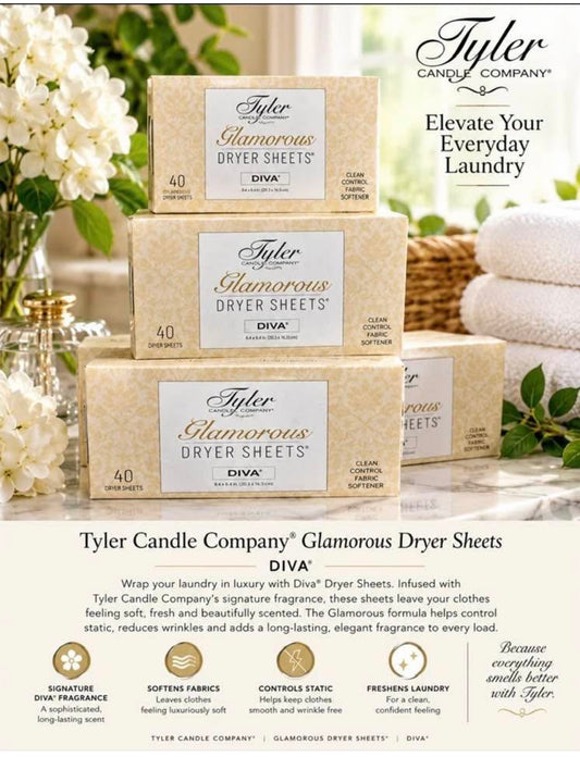 DIVA GLAM DRYER SHEETS