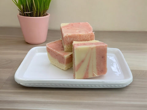 Strawberry Cheesecake Fudge