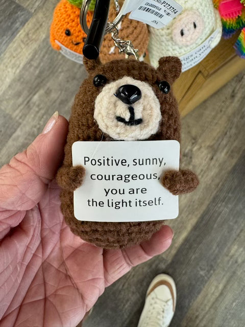 Positive BEAR KeyChain - YOU ARE THE LIGHT ITSELF!