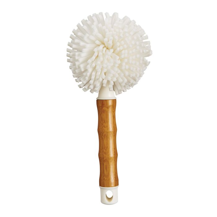 Kitchen Bamboo Handle Glass Brush