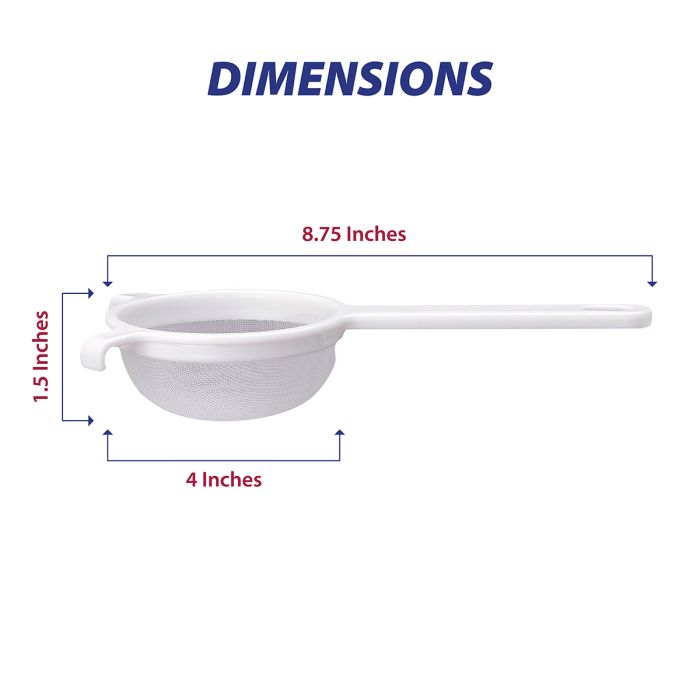 Kitchen Double-Ear Fine Mesh Strainer (4in)