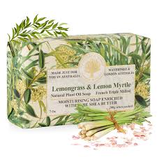 AUSTRALIAN NATL SOAPWORKS LEMON & MRYTLE GRASS SOAP - Bar Soap Shampoo & Conditioner
