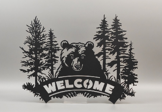 Welcome Bear Plaque
