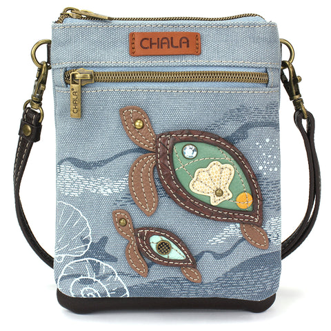 Chala Double Pocket Xbody - Turtle bag