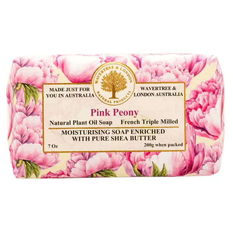 AUSTRALIAN NATL SOAPWORKS PINK PEONY SOAP - Bar Soap Bar Soap