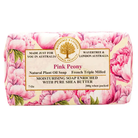 AUSTRALIAN NATL SOAPWORKS PINK PEONY SOAP - Bar Soap Bar Soap
