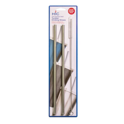 Reusable Tumbler Drinking Straws, Set of 2