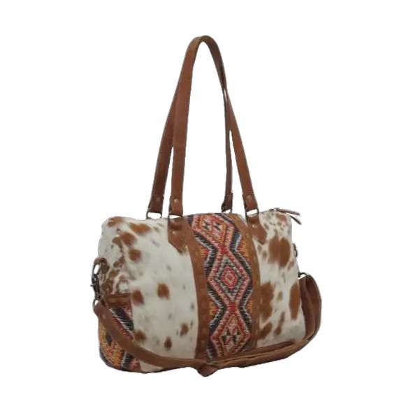 Myra Bag Myra Bag Ladies Aztec Brown Mini Duffle Bag S-5638 - Gym Duffel Bags