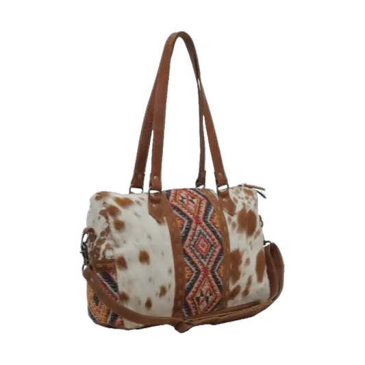 Myra Bag Myra Bag Ladies Aztec Brown Mini Duffle Bag S-5638 - Gym Duffel Bags