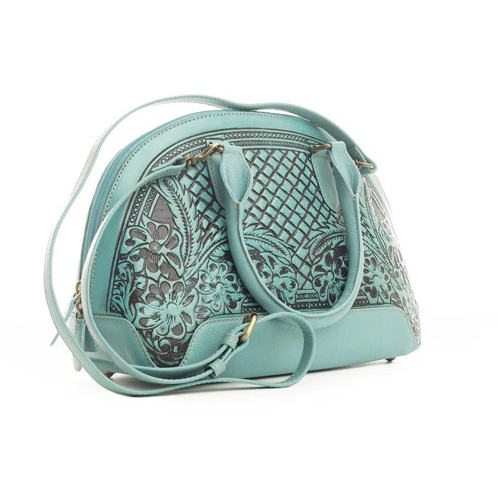 Peonie Creek Hand-Tooled Bag Purse