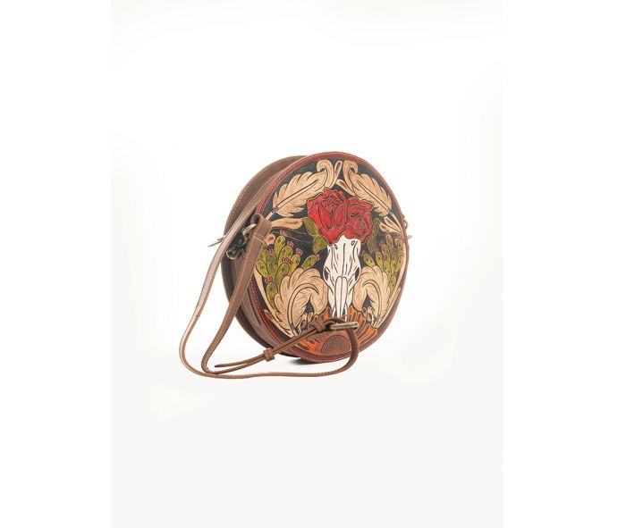 Winds Of The Rose Round Bag