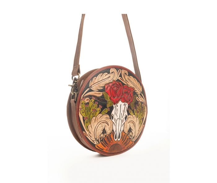 Winds Of The Rose Round Bag