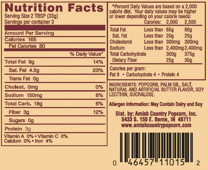 Sweet Kettle Corn Microwave Popcorn - Individual Bag