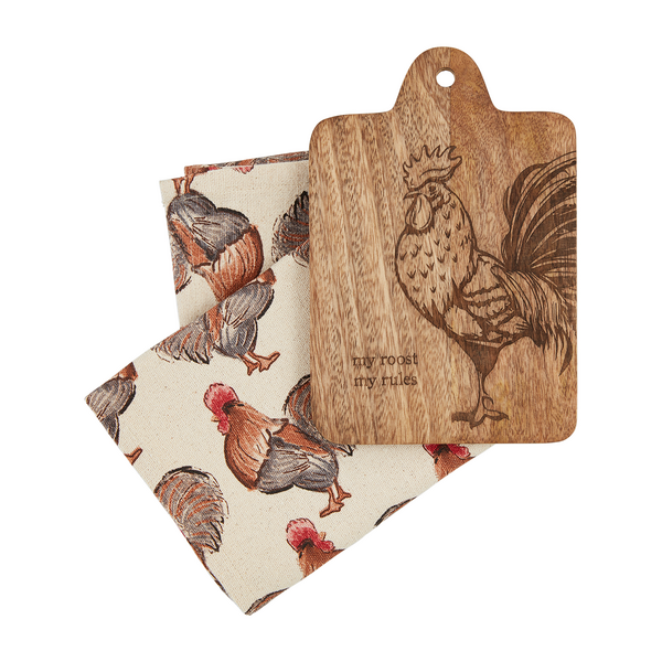 Mud Pie Board & Towel Set