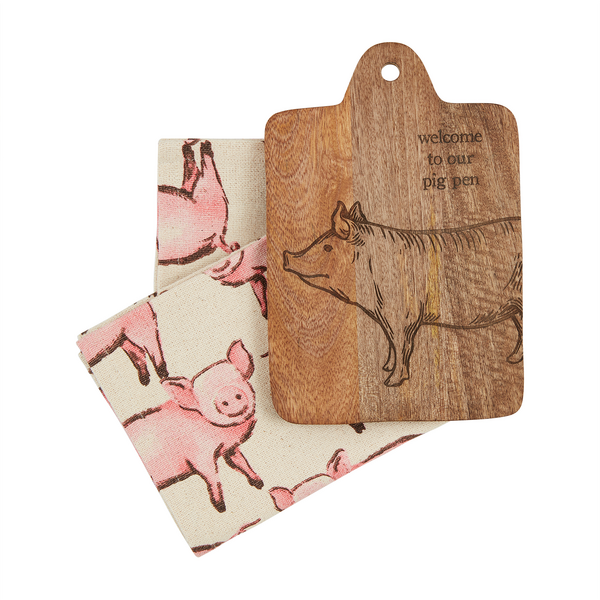 Mud Pie Board & Towel Set