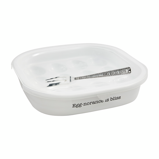 Mud Pie Deviled Egg Tray And Lid Set