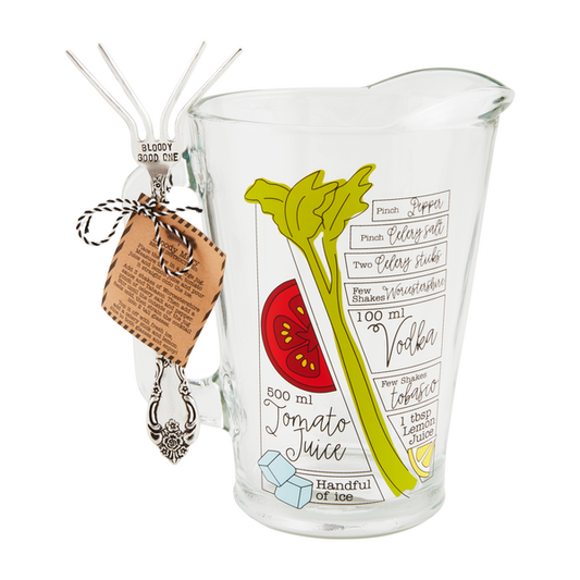 Mud Pie Bloody Mary Pitcher Set