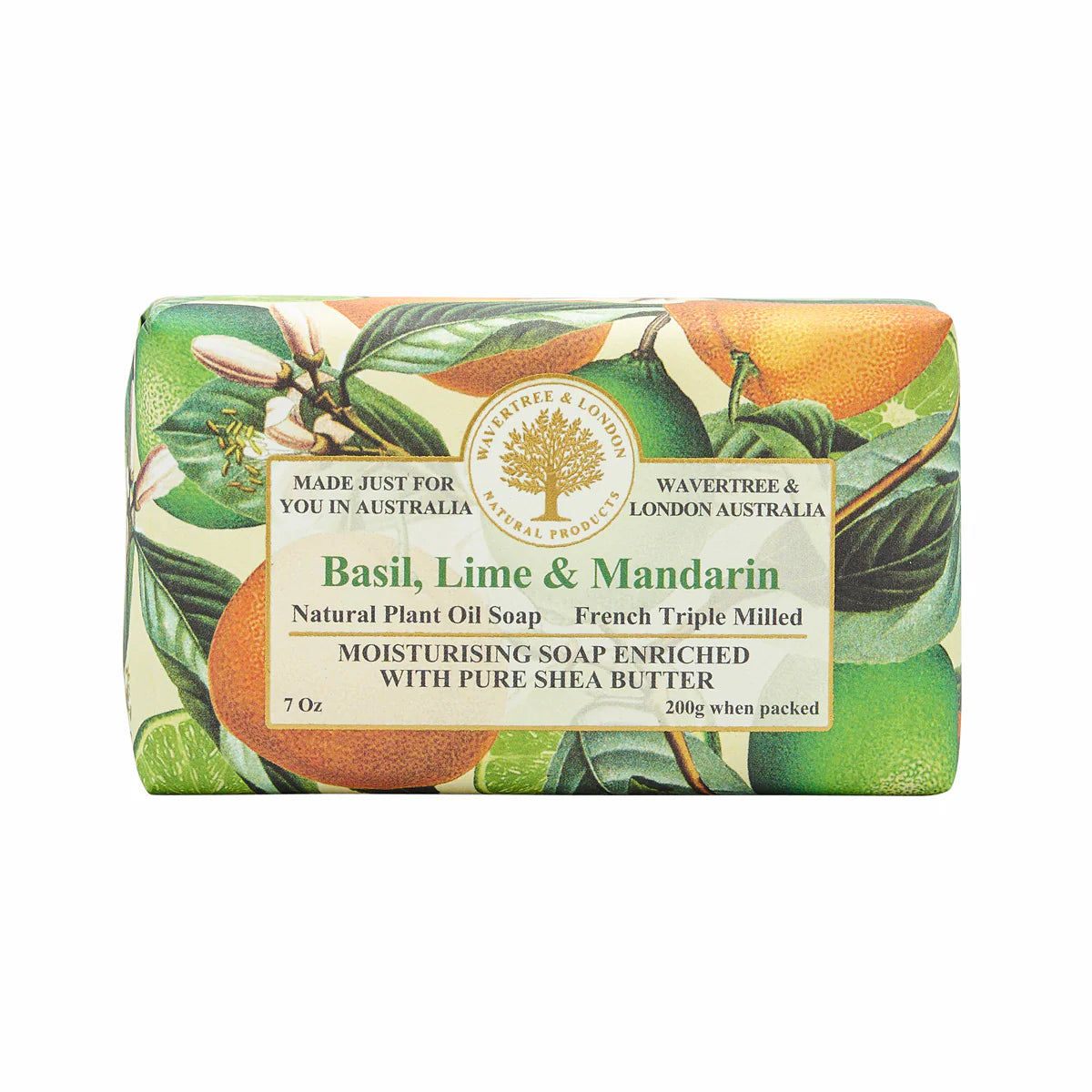 AUSTRALIAN NATL SOAPWORKS BASIL/LIME/MANDARIN SOAP - Bar Soap Bar Soap