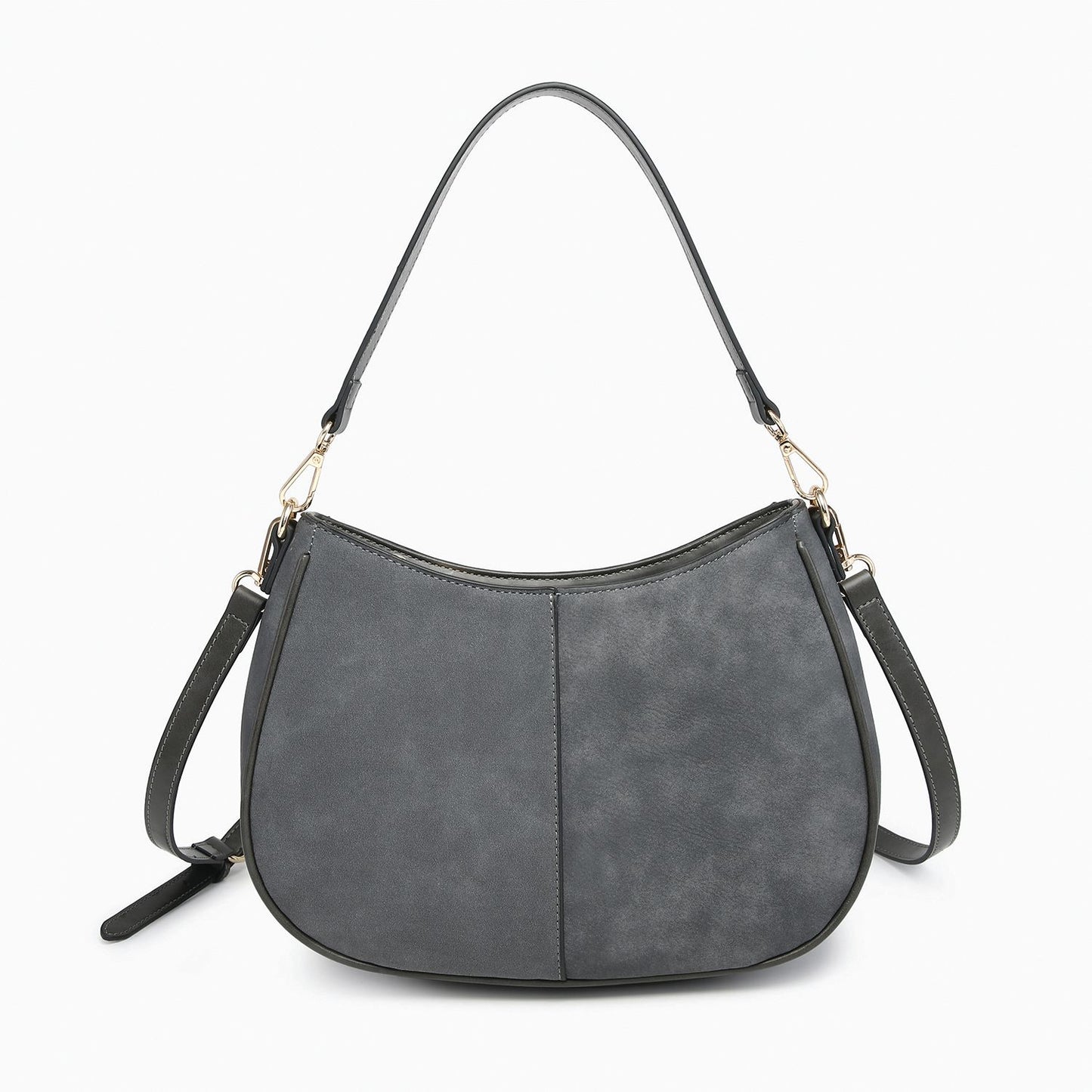 Zoe Two-Tone Distressed Crossbody